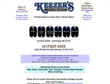 Tablet Screenshot of keezers.com